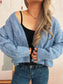 Cable Knit Button-Up Cardigan nicholesgifts