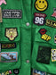 Embroidered Patch Button Up Long Sleeve Denim Jacket nicholesgifts