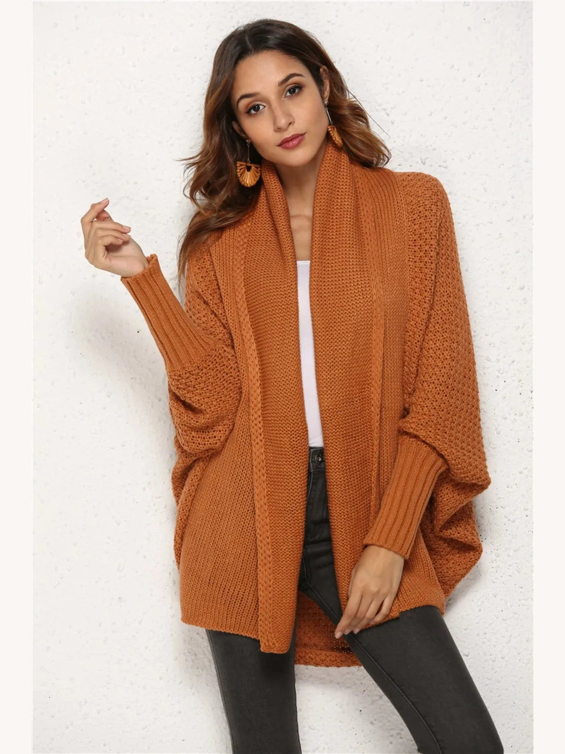 Women Angel Wings Open Front Batwing Sleeve Cardigan nicholesgifts