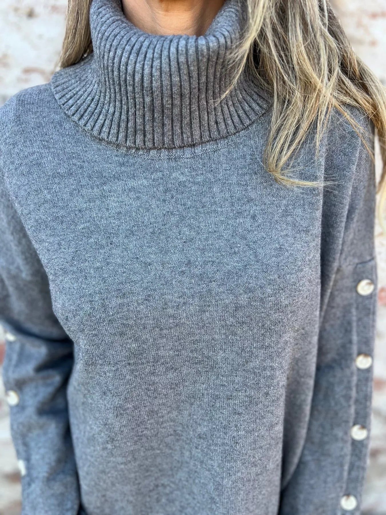 Full Size Turtleneck Long Sleeve Sweater Plus Size