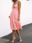 Cutout Smocked Sweetheart Neck Cami Dress nicholesgifts