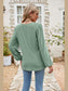 Eyelet Notched Neck Balloon Sleeve Blouse nicholesgifts