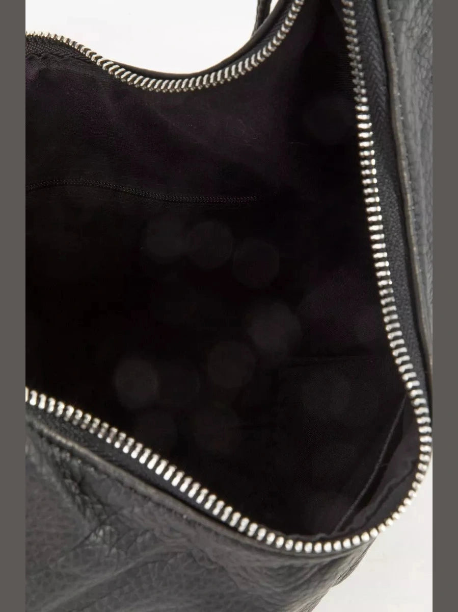 Fame Larger Leather Crescent Shoulder Bag nicholesgifts