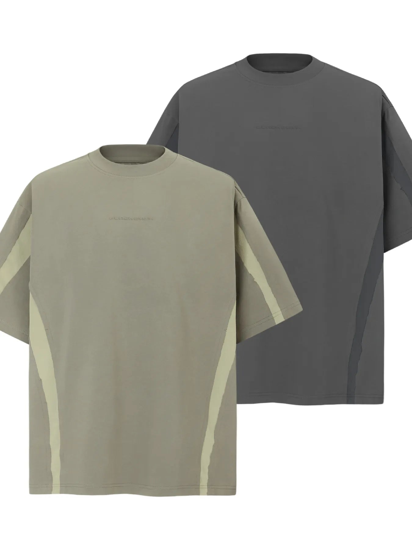 Men's Contrast Round Neck Short Sleeve T-Shirt Trendsi