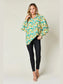 Double Take Full Size Printed Smocked Long Sleeve Blouse nicholesgifts