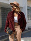 Ivy Lane Plush Open Front Dropped Shoulder Jacket nicholesgifts