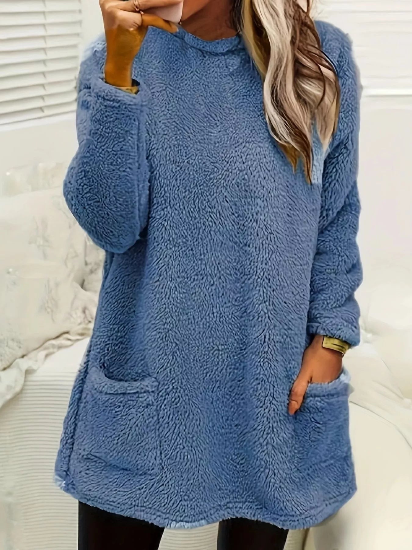 Fleece Long Sleeve Sweatshirt nicholesgifts