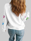 Women Pumpkin Round Neck Long Sleeve Sweatshirt nicholesgifts