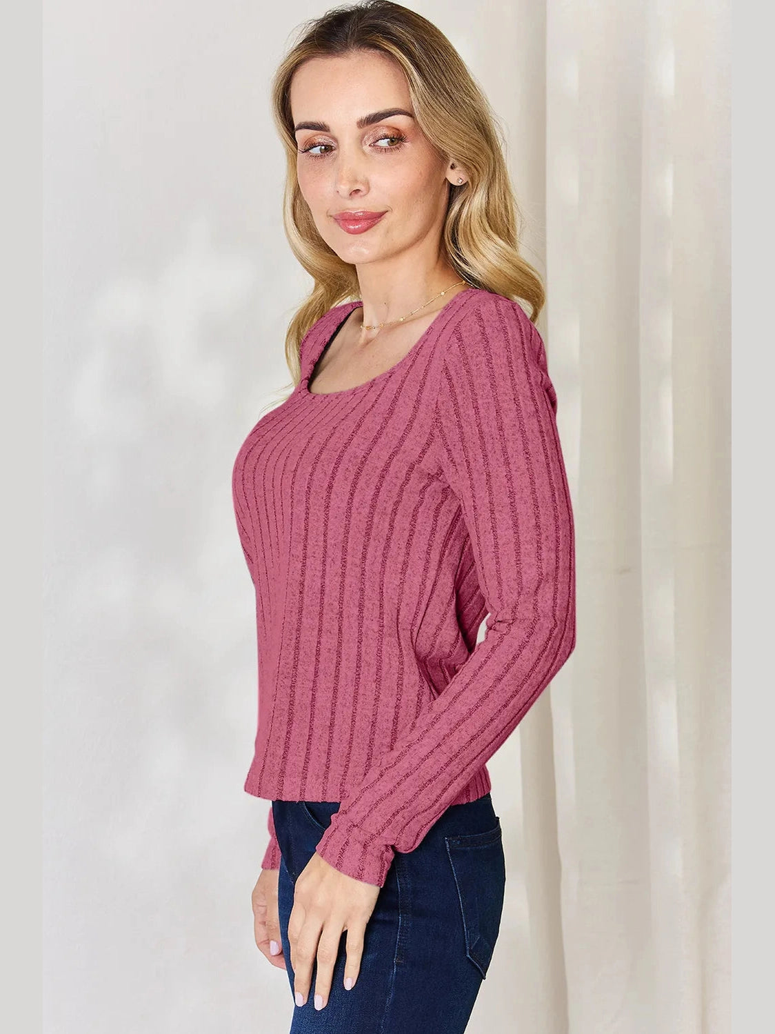 Basic Bae Full Size Ribbed Long Sleeve T-Shirt nicholesgifts