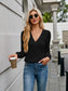 V-Neck Long Sleeve T-Shirt nicholesgifts