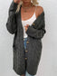 Women Cable-Knit Button Down Cardigan with Pockets nicholesgifts