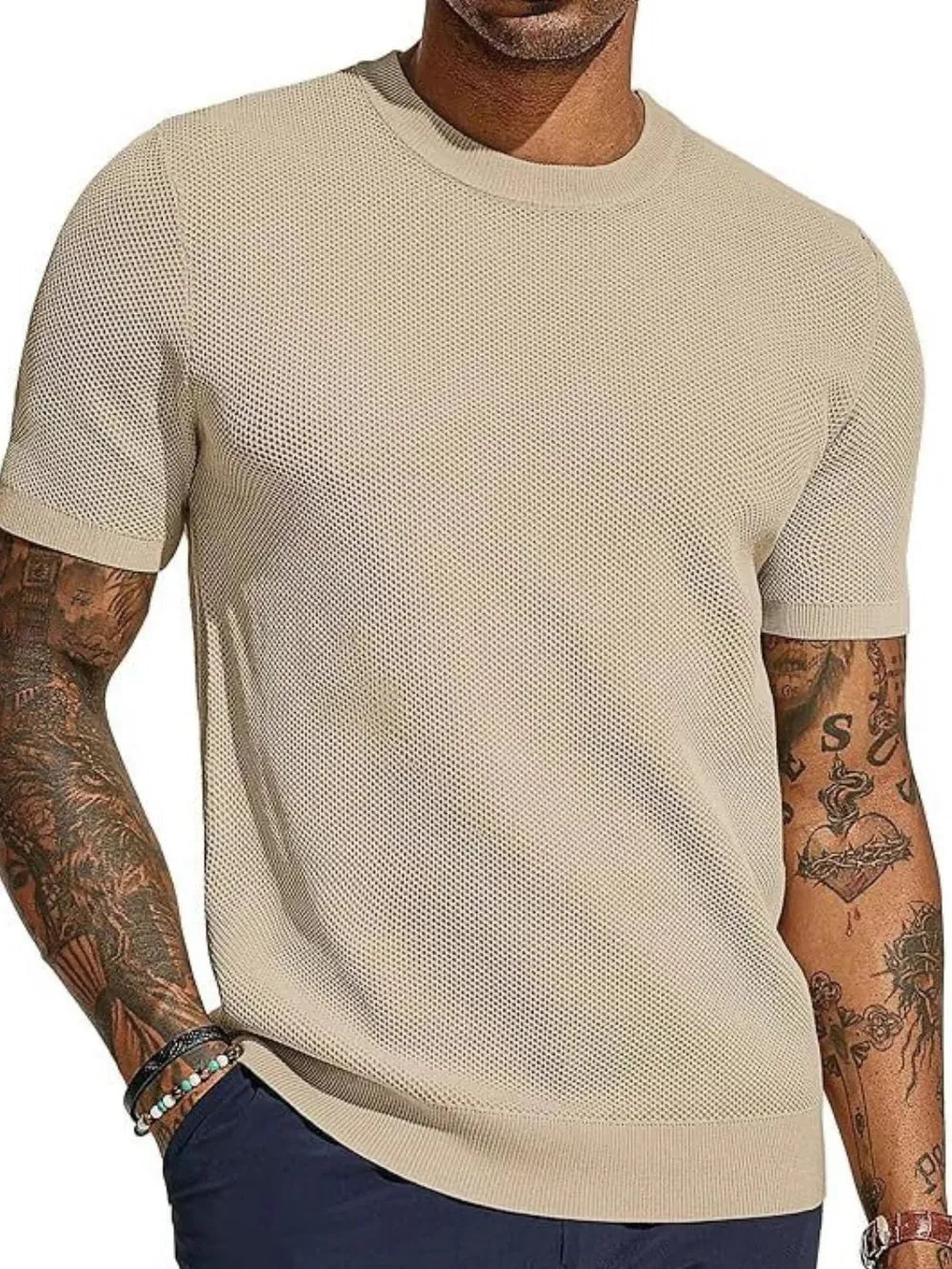 Men's Full Size Round Neck Short Sleeve T-Shirt Plus Size NicholesGifts
