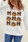 Pumpkin & Bow Graphic Long Sleeve Sweatshirt nicholesgifts