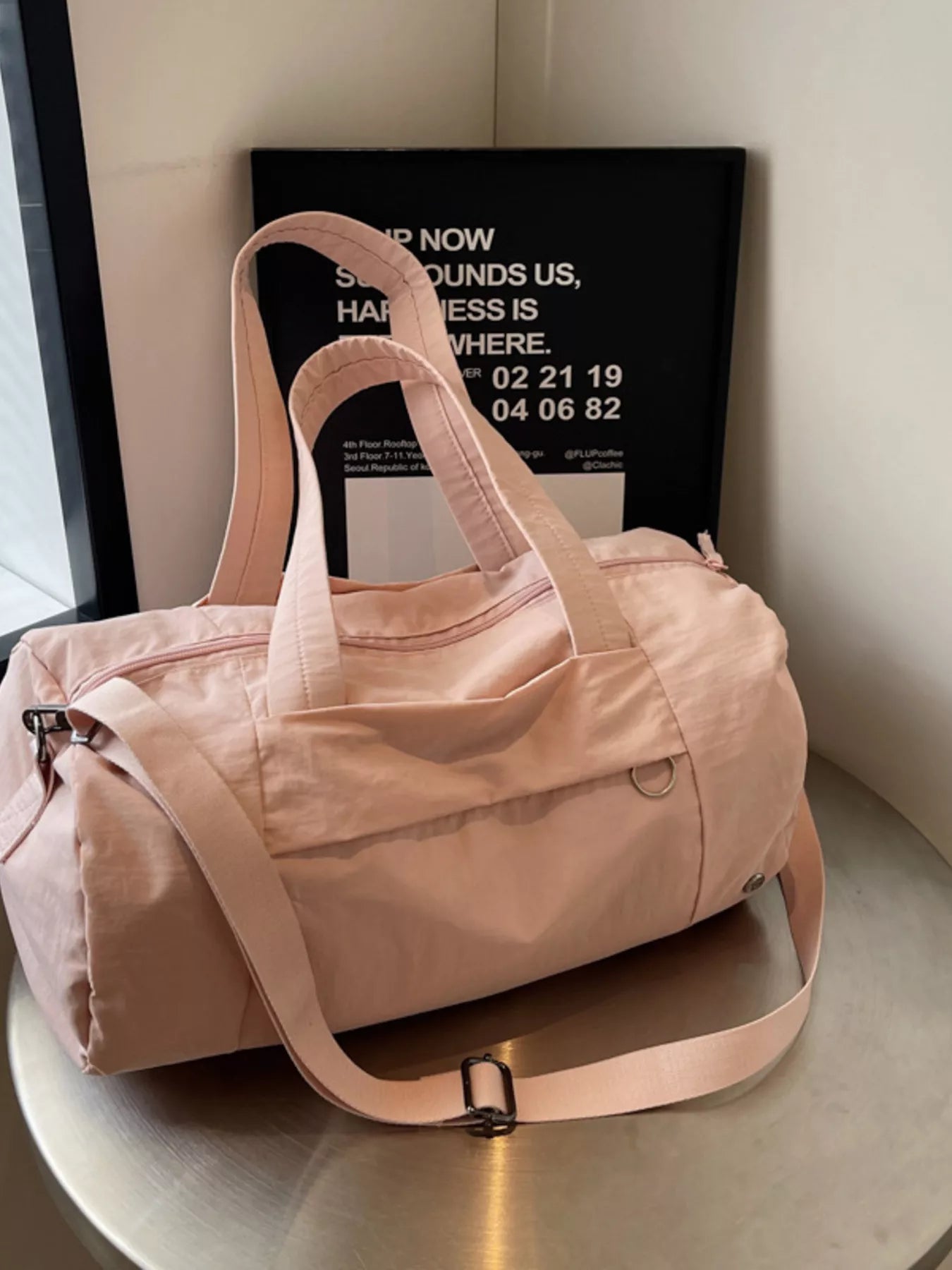 Solid Color Lightweight Travel Duffel Bag nicholesgifts