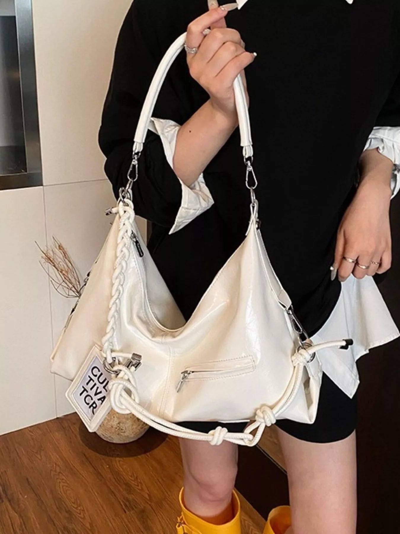 PU Leather Shoulder Bag nicholesgifts