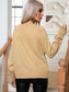 Cable-Knit Long Sleeve Sweater Trendsi