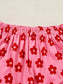 Floral Cropped Tee and Shorts Lounge Set nicholesgifts