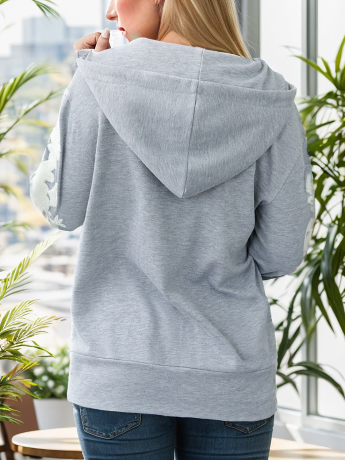 NicholesGifts Women Half Zip Drawstring Hoodie with Pocket NicholesGifts
