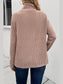 Women Perfee Ribbed Turtleneck Long Sleeve Sweater nicholesgifts