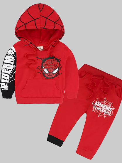 Children's Spiderman Graphic Hoodie and Pants Set nicholesgifts