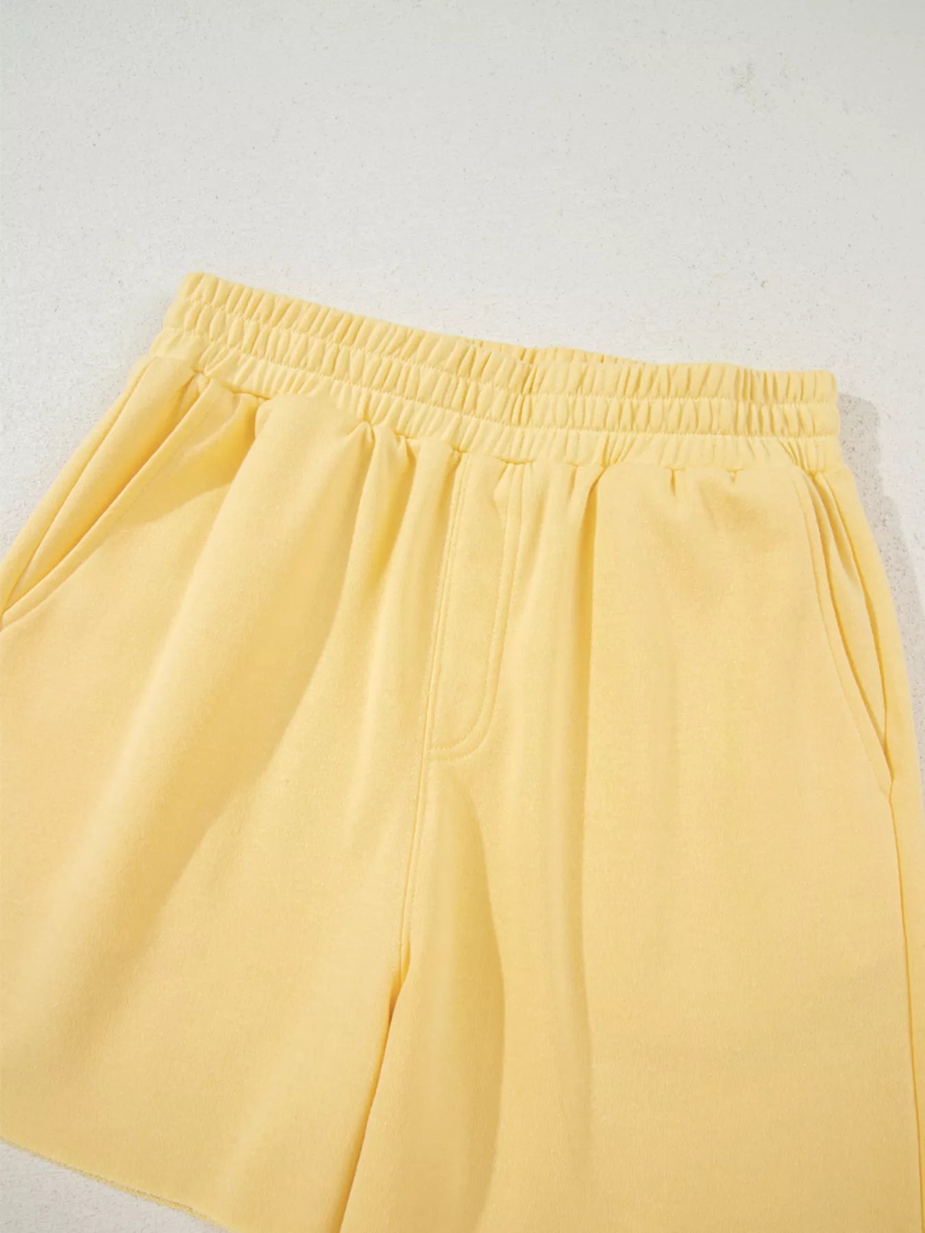 Button Collar Drop Shoulder Top and Shorts 2pcs Set Trendsi