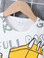 Children's Round Neck Cartoon Graphic T-Shirt and Shorts Set nicholesgifts