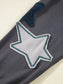 Star Patchwork Contrast Stitching Mineral Wash Kangaroo Pocket Hoodie nicholesgifts