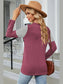 Leopard Striped Round Neck T-Shirt nicholesgifts