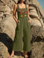 Floral Embroidered Wide Leg Jumpsuit nicholesgifts