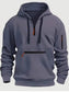 Men's Full Size Half Zip Long Sleeve Hoodie Plus Size nicholesgifts