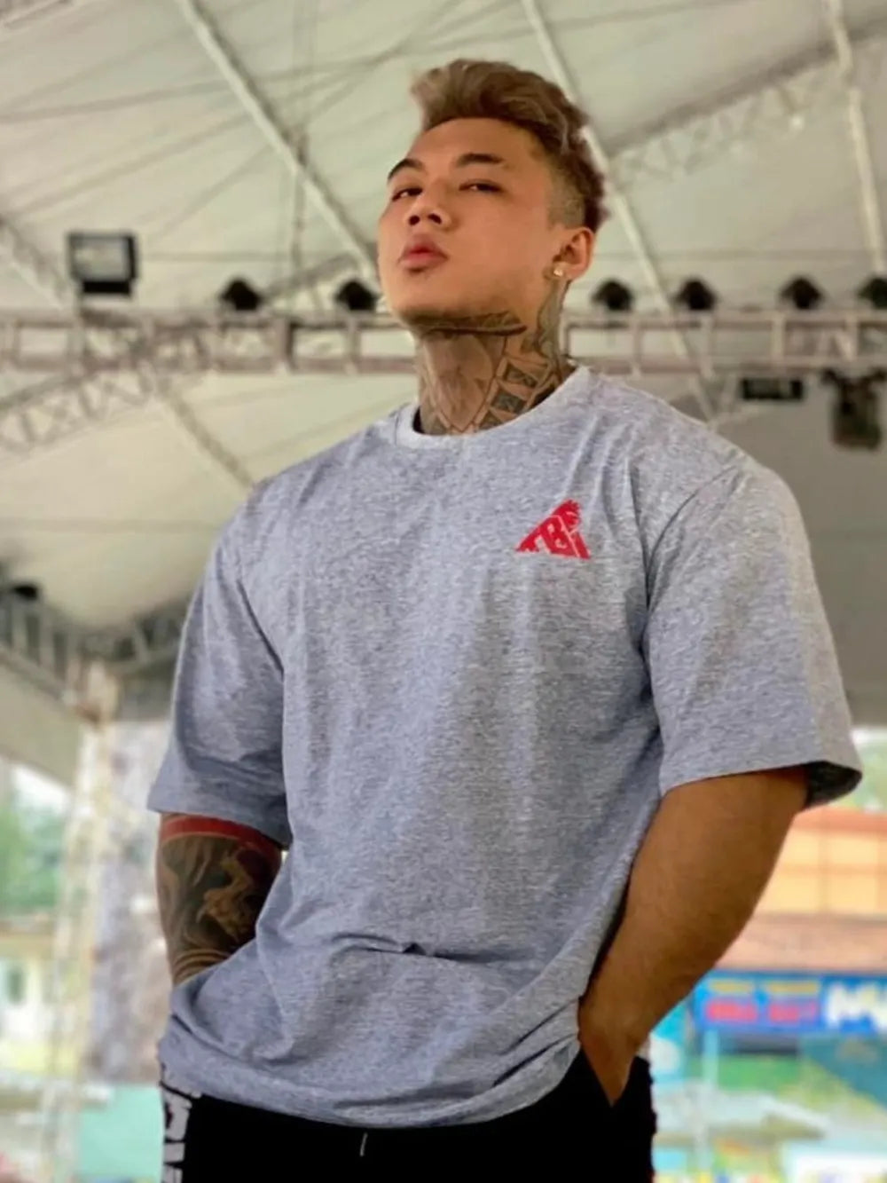 Men's Plus Size KING KONG Round Neck T-Shirt Trendsi