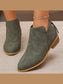 Women Point Toe Block Heels Boots nicholesgifts