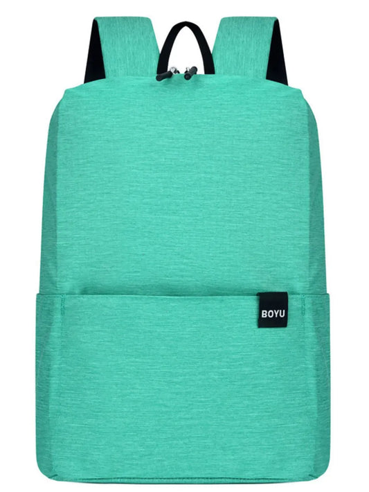 Solid Color Nylon Backpack Bag nicholesgifts