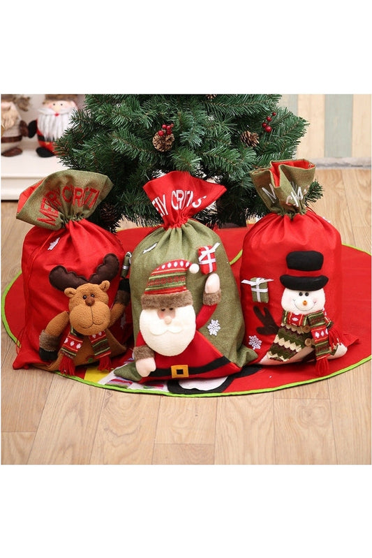 Drawstring Christmas Gift Bag NicholesGifts