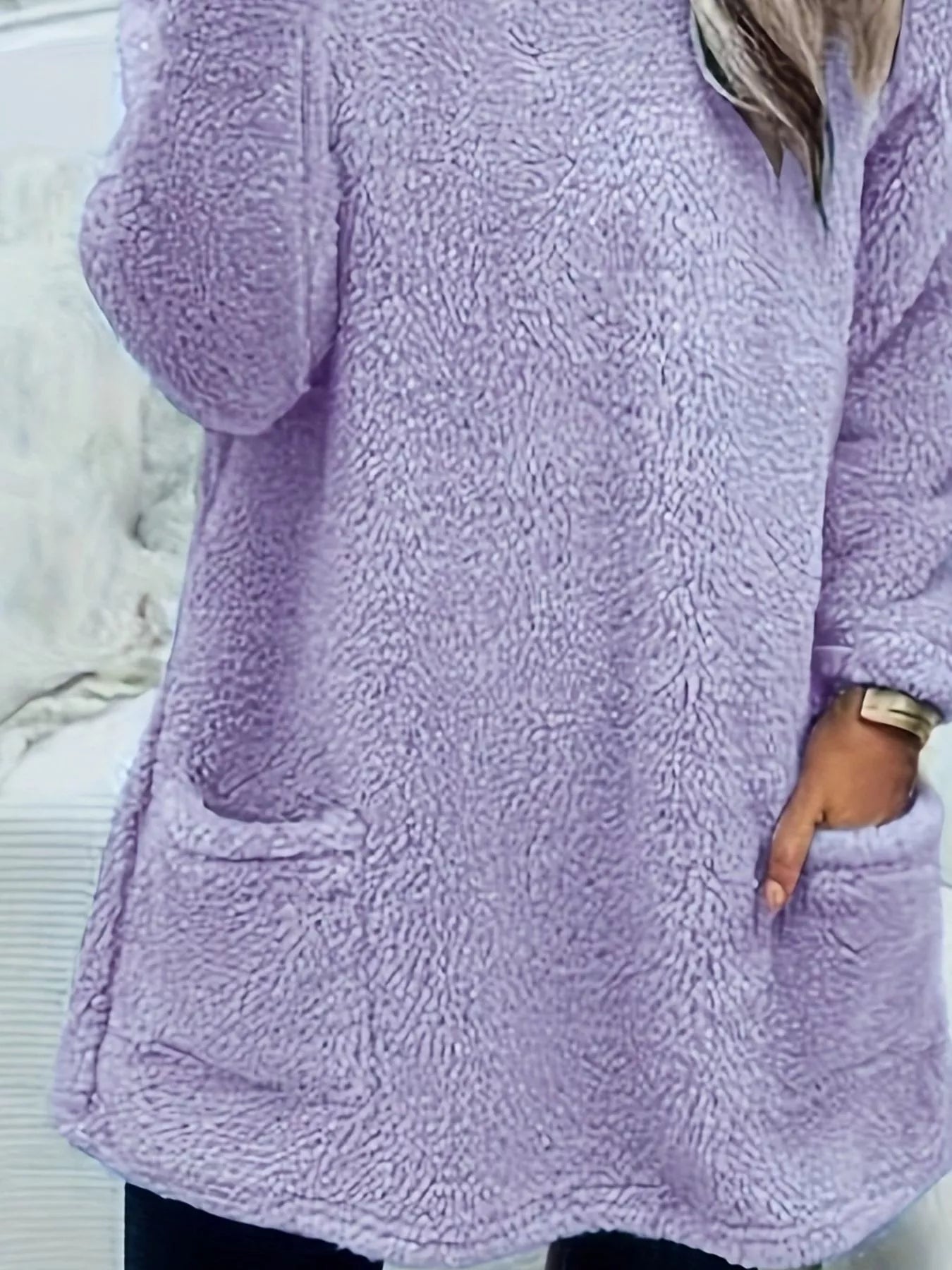 Fleece Long Sleeve Sweatshirt nicholesgifts