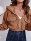Drawstring Hooded Zip Up Jacket with Pockets nicholesgifts