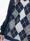 Geometric V-Neck Long Sleeve Sweater nicholesgifts