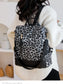 Leopard Print Backpack Bag nicholesgifts