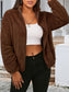 Zip Up Turtleneck Long Sleeve Jacket nicholesgifts