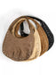 Fame Faux Suede Studded Trim Hobo Bag nicholesgifts