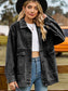 Dropped Shoulder Denim Jacket with Pockets nicholesgifts