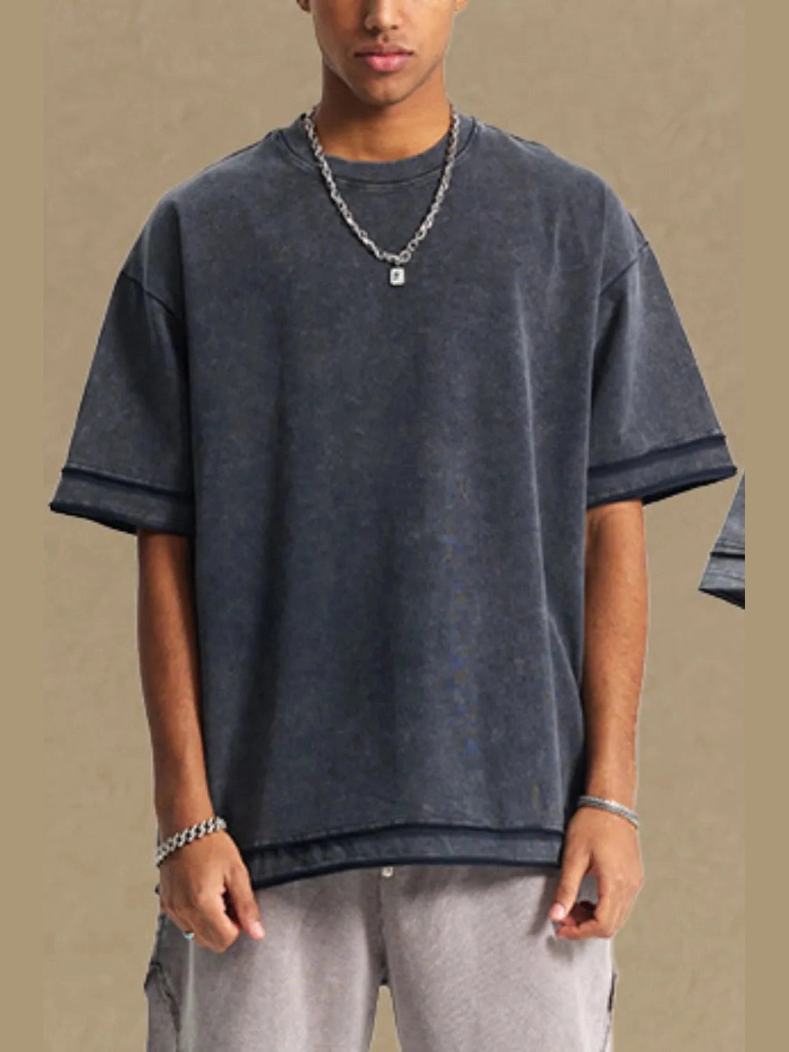 Men's Round Neck Half Sleeve T-Shirt Trendsi