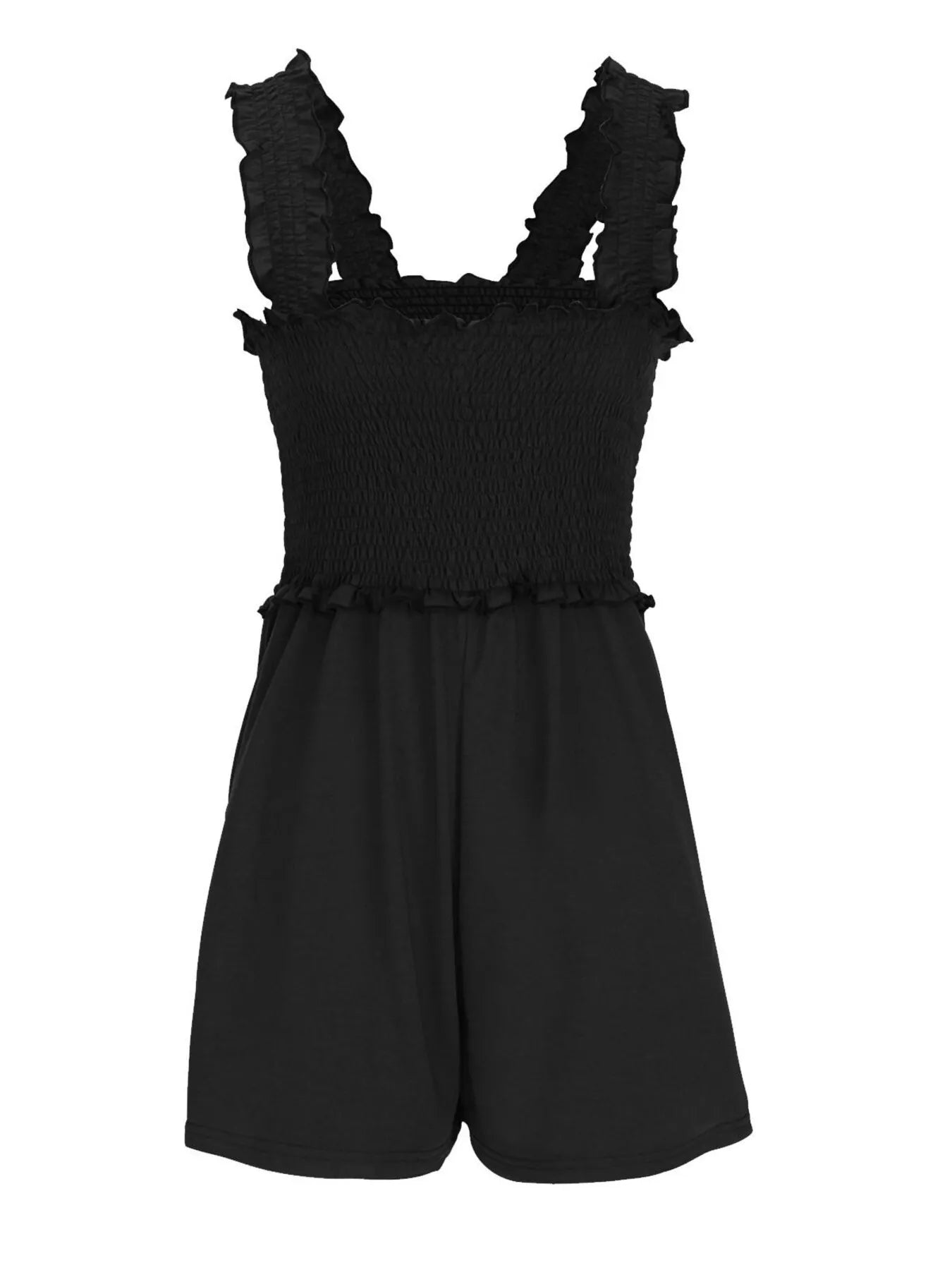 Smocked Square Neck Summer Romper nicholesgifts