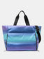 Women Gradient Quilted Travel Bag with Side Zippers nicholesgifts