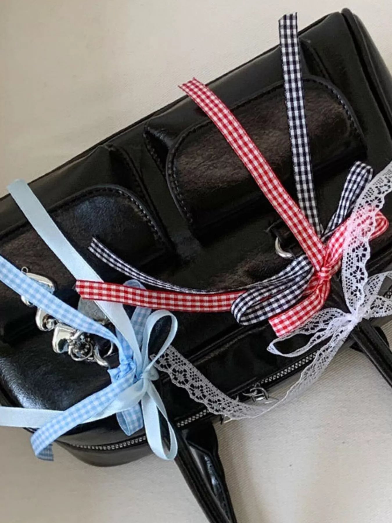 Ribbon Decor Shoulder Bag nicholesgifts