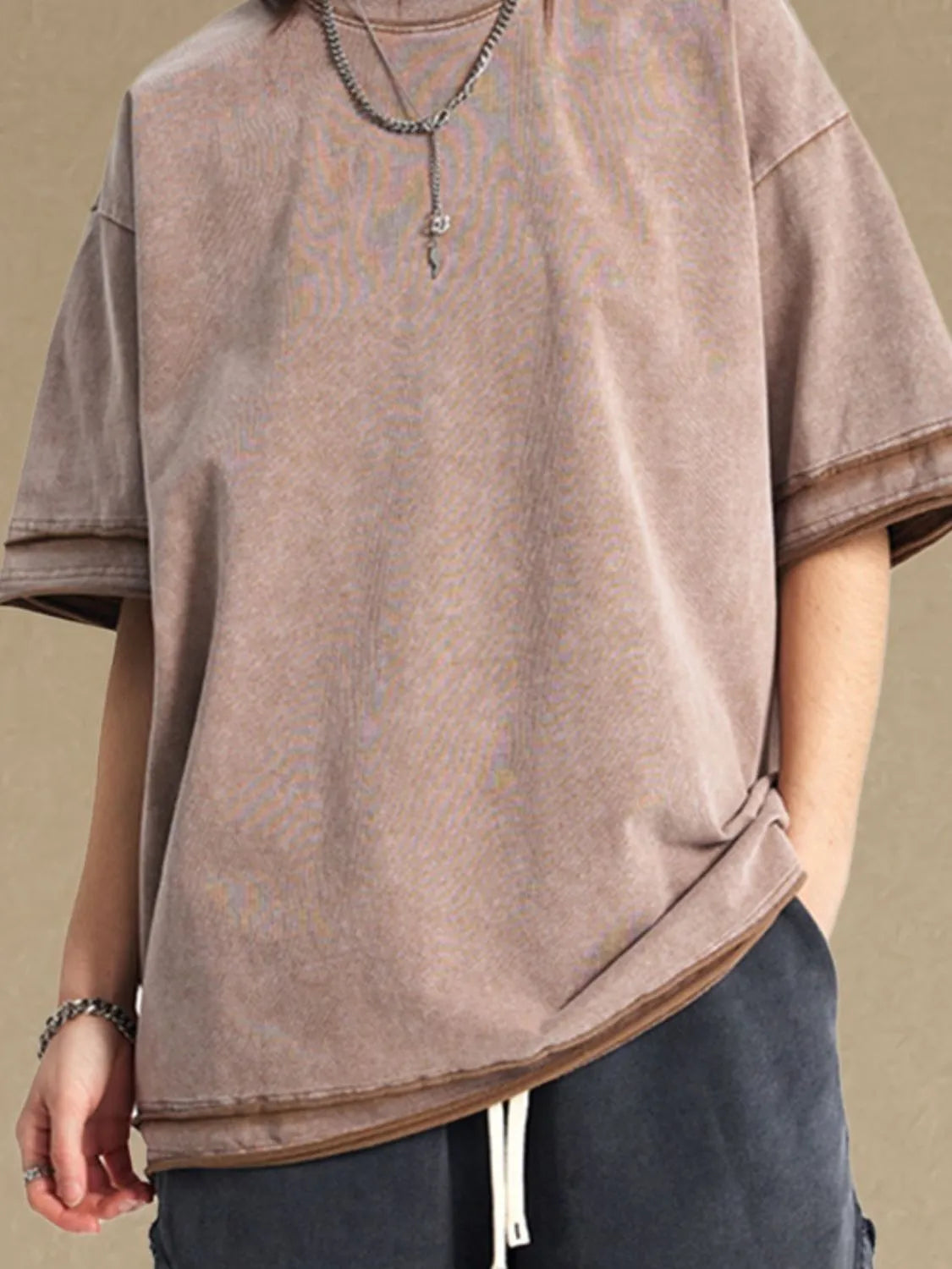 Men's Round Neck Half Sleeve T-Shirt Trendsi