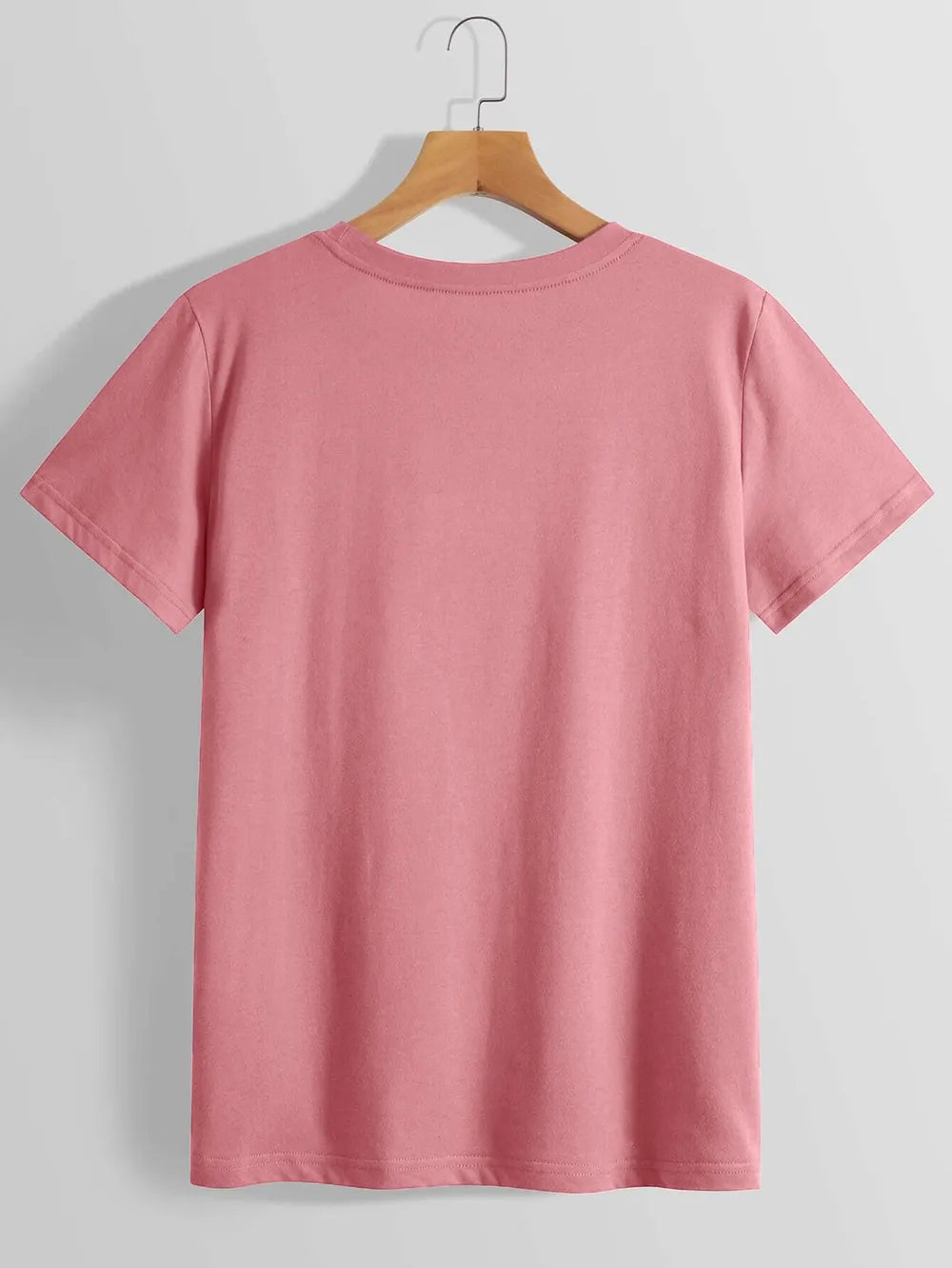 LUCKY Round Neck Short Sleeve T-Shirt nicholesgifts