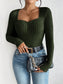 Honey Ribbed Long Sleeve T-Shirt nicholesgifts