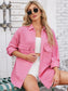 Pocketed Snap Down Dropped Shoulder Denim Shacket nicholesgifts