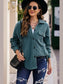 Button Up Collared Neck Long Sleeve Jacket nicholesgifts